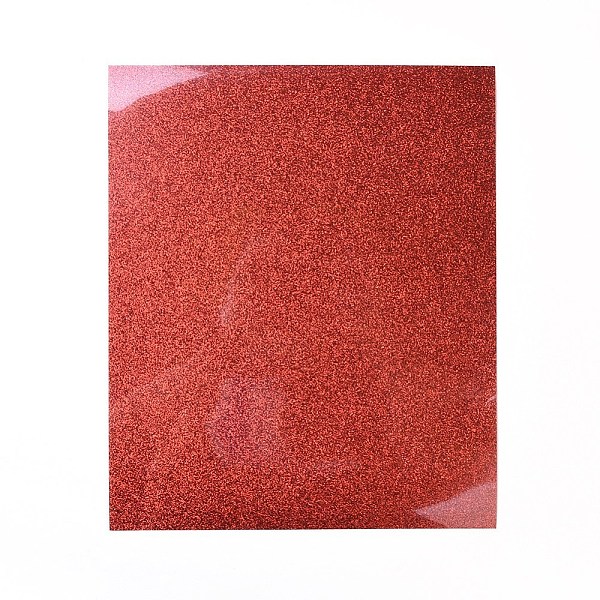 

PandaHall A4 Glitter Vinyl Transfer Film, For T-shirt Garment, Red, 29.7x21x0.02cm Resin Red
