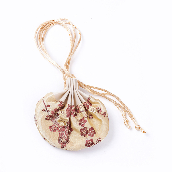 

PandaHall Silk Packing Pouches, Pale Goldenrod, 8.4~8.7x12.8~13.1cm Silk Yellow