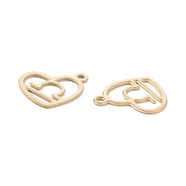 

PandaHall Vacuum Plating 304 Stainless Steel Pendants, Laser Cut, Heart with Constellation, Real 18K Gold Plated,, Libra, 15.5x12.5x0.6mm...