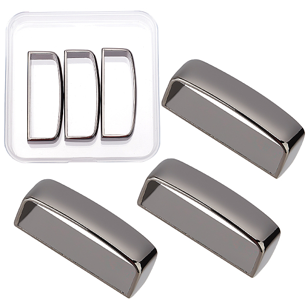 

PandaHall GORGECRAFT 3Pcs Belt Loop Keeper Backpack Strap Keepers Alloy Rectangle Holder Retainer Band for 38-39Mm Wide Belt Loops, Gunmetal...