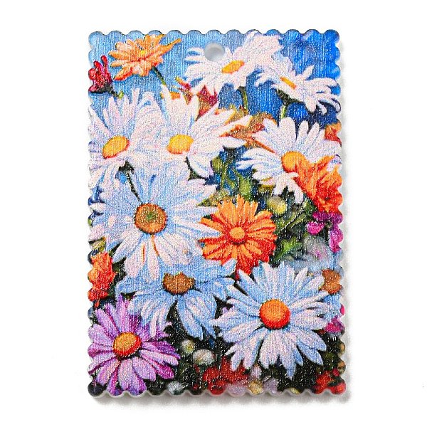 

PandaHall Rectangle Acrylic Pendants, Flower, Orange, 35.5x24.5x2.5mm, Hole: 1.6mm Acrylic Rectangle Orange