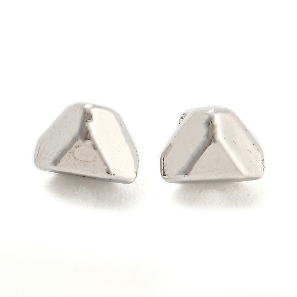 

PandaHall CCB Plastic Beads, Triangle, Platinum, 5x5x5mm, Hole: 1mm Plastic Triangle