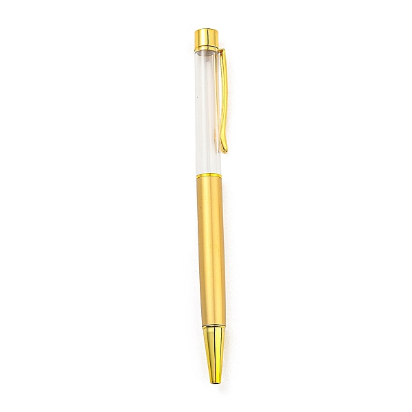

PandaHall Creative Empty Tube Ballpoint Pens, with Black Ink Pen Refill Inside, for DIY Glitter Epoxy Resin Crystal Ballpoint Pen Herbarium..., Yellow