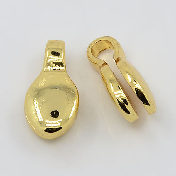 PandaHall Real 18K Gold Plated Brass Buddhist Pendants, Buddha Jewelry Findings Counter, Oval, 16x8x6mm, Hole: 3mm Brass