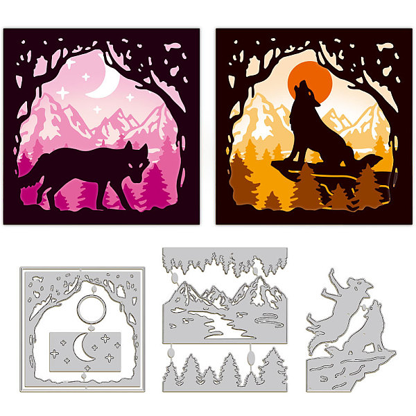 

PandaHall Carbon Steel Cutting Dies Stencils, for DIY Scrapbooking, Photo Album, Decorative Embossing Paper Card, Wolf, 124~144x91~125x0.8mm...