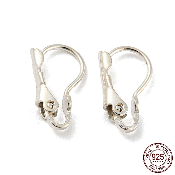 

PandaHall 925 Sterling Silver Leverback Earring Findings, Silver, 15x8.5x3mm Sterling Silver