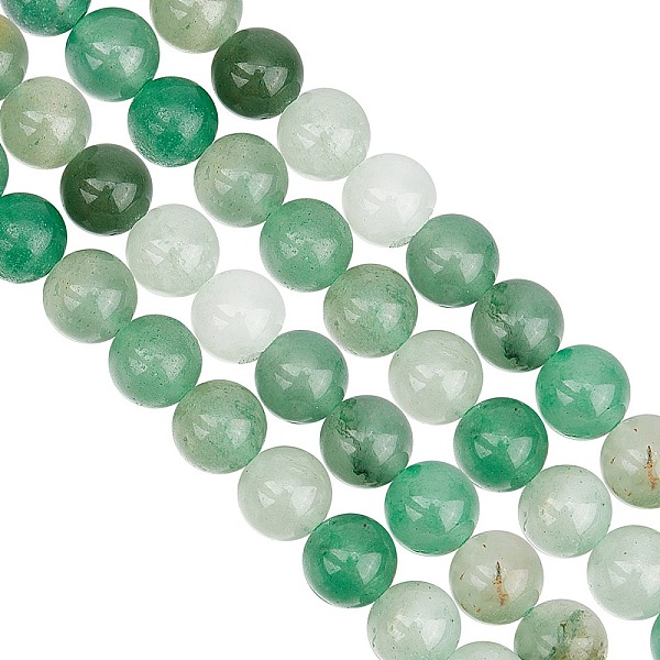 

PandaHall About 94 Pcs Natural Stone Beads 8-8.5mm, Green Aventurine Beads Natural Gemstone Beads Smooth Crystal Beads Loose Spacer Round...