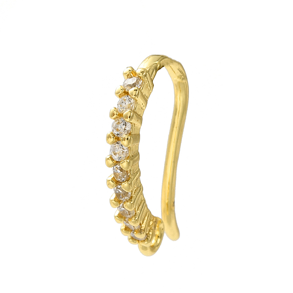 

PandaHall Rack Plating Brass Pave Cubic Zirconia Earring Hooks, Ear Wire, Lead Free & Cadmium Free, Rectangle, Real 18K Gold Plated..., Clear