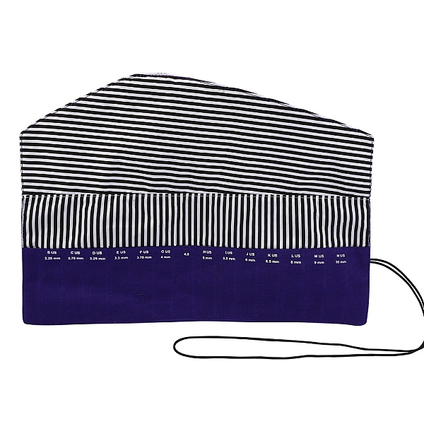

PandaHall Knitting Needles Cases, Travel Organizer Storage Bag for Knitting Needles, Tunisian Crochet Hooks and Accessories, Midnight Blue...