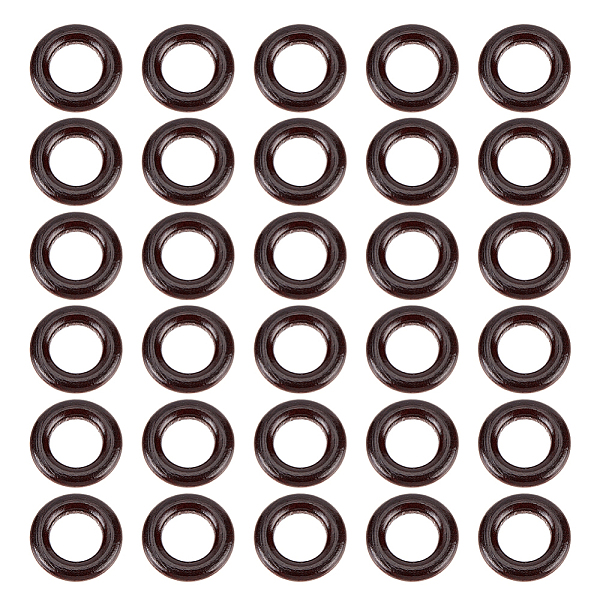 PandaHall Wood Linking Rings, Macrame Wooden Rings, Round Ring, Coconut Brown, 30x6.5mm, Inner Diameter: 17mm Wood Ring
