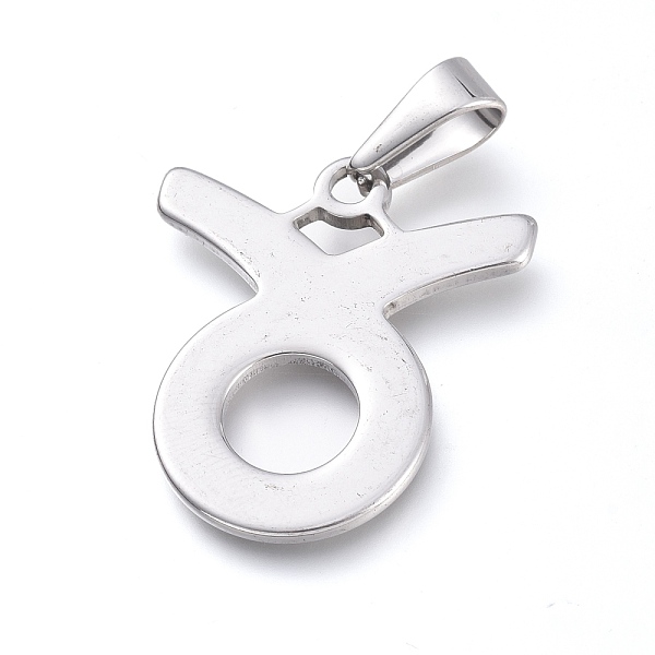 

PandaHall 304 Stainless Steel Pendants, Constellation/Zodiac Sign, Stainless Steel Color, Taurus, 30x26x1.5mm, Hole: 10x4mm 304 Stainless...