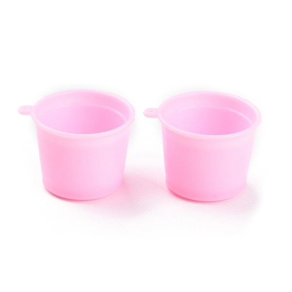 

PandaHall Mini Plastic Cup Model, Miniature Landscape Kitchen Dollhouse Accessories Decorations, Pink, 33.5x29.5x22.5mm, Hole: 1.4mm, Inner...