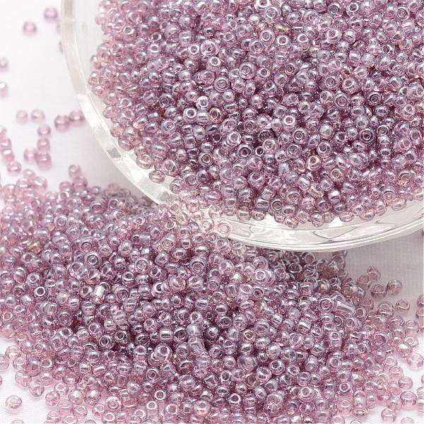 

PandaHall 6/0 Glass Seed Beads, Grade A, Round, Transparent Colours Lustered, Rosy Brown, 3.6~4.0mm, Hole: 1.2mm, about 5000pcs/pound Glass...