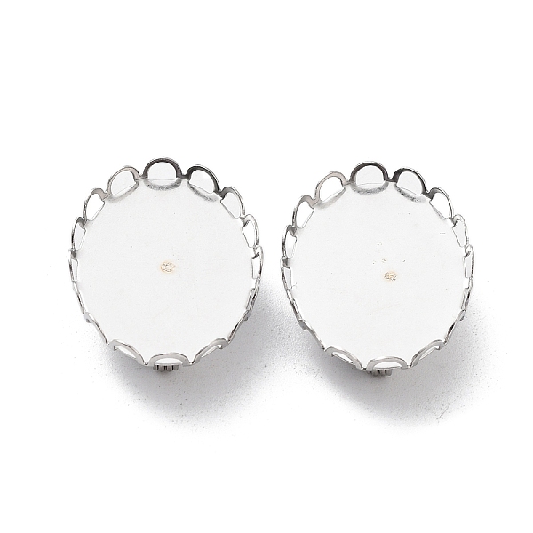 

PandaHall 304 Stainless Steel Brooch Base Settings, Oval, Stainless Steel Color, 19x26x2.5mm, Tray: 18.5x25.5mm 304 Stainless Steel