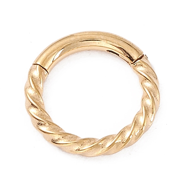 

PandaHall Twisted Ring Hoop Earrings for Girl Women, Chunky 304 Stainless Steel Earrings, Golden, 8.5x1.3mm, 16 Gauge(1.3mm) 304 Stainless...