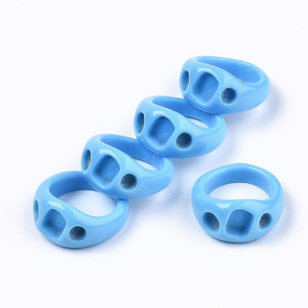 Opaque Resin Finger Rings