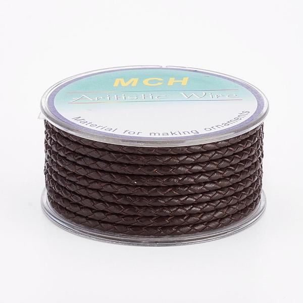 

PandaHall Eco-Friendly Braided Leather Cord, Leather Jewelry Cord, Jewelry DIY Making Material, Coconut Brown, 3mm, about 5.46 yards...