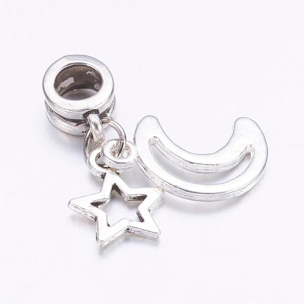 Tibetan Style Alloy European Dangle Charms