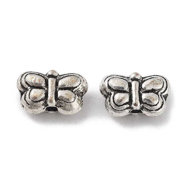 

PandaHall Tibetan Style Alloy Beads, Cadmium Free & Lead Free, Butterfly, Antique Silver, 5.5x8.5x4mm, Hole: 1.2mm, about 1428pcs/1000g...