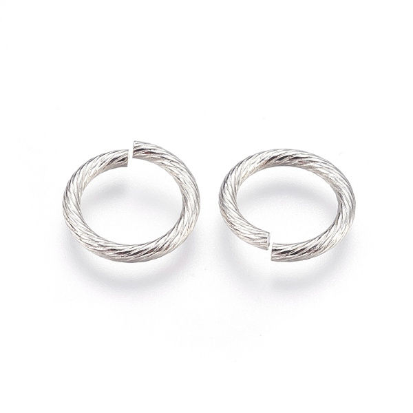 

PandaHall 304 Stainless Steel Open Jump Rings, Stainless Steel Color, 12 Gauge, 15x2mm, Inner Diameter: 11mm, about 100pcs/bag 304 Stainless...