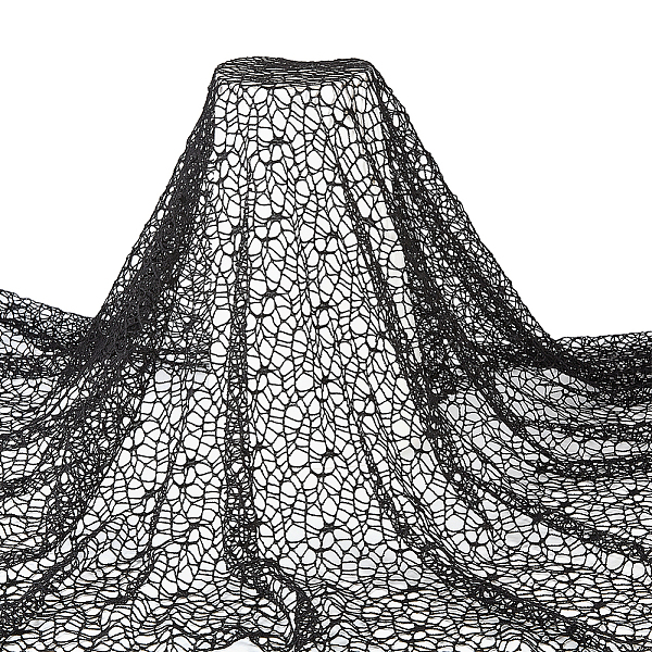 

PandaHall FINGERINSPIRE 0.9x1.6m Black Spider Web Fabric Halloween Fabric Spider Mesh Polyester Decorative Fabric Garment Accessories for...