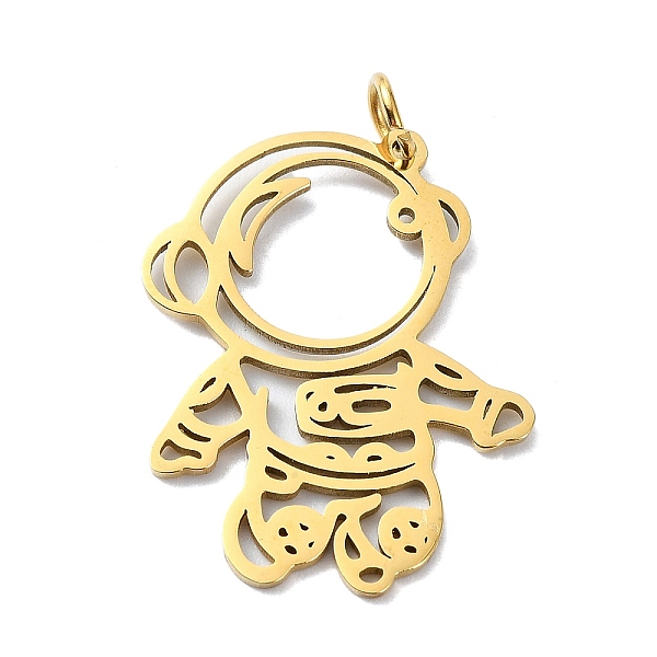 

PandaHall 304 Stainless Steel Pendants, with Jump Rings, Laser Cut, Astronaut Charm, Golden, 27x20.5x1mm, Hole: 3mm 304 Stainless Steel...