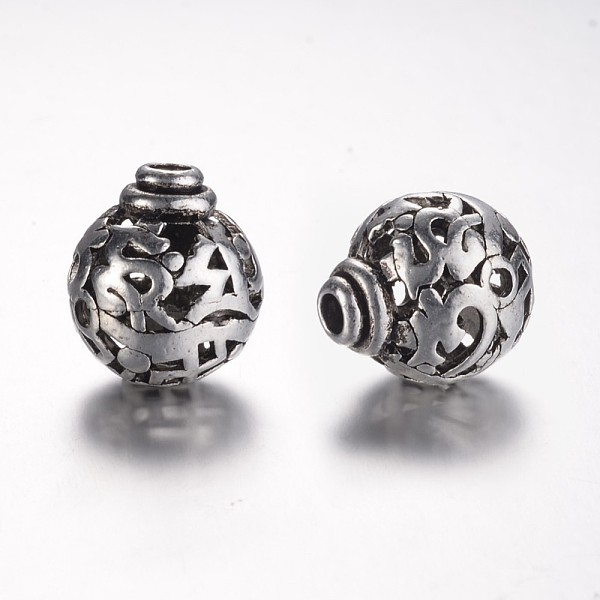 Tibetan Style Alloy 3-Hole Guru Beads