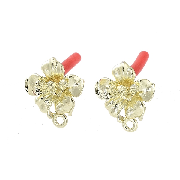 

PandaHall Rack Plating Golden Alloy Stud Earring Findings, with Loops and 304 Stainless Steel Pins, Cadmium Free & Nickel Free & Lead Free...