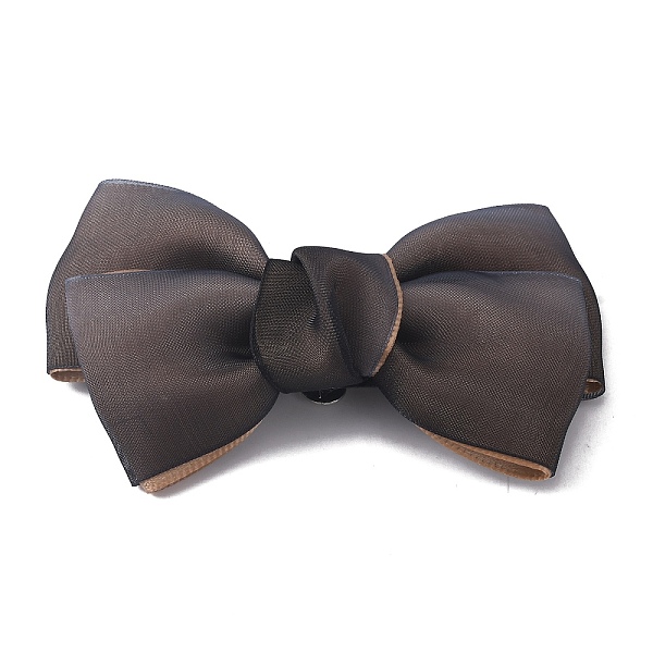 

PandaHall Polyester Bowknot Shoe Decorations, Detachable Shoe Buckle Clips, with Iron Findings, Dark Gray, 59x101x18mm Polyester Bowknot..., Orange