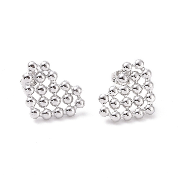 

PandaHall 304 Stainless Steel Stud Earring for Women, Hollow Cut Heart, Stainless Steel Color, 14.5x19x2.5mm, Pin: 0.8mm 304 Stainless Steel...