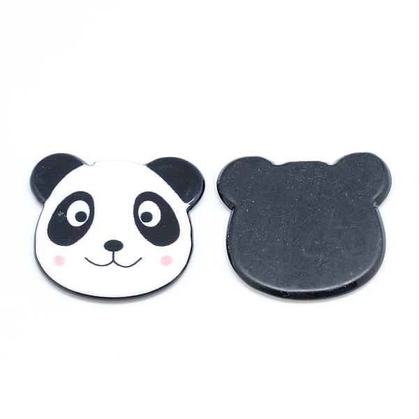 

PandaHall Plastic Cabochons, Panda, White, 26x28x2.5mm Plastic Panda White
