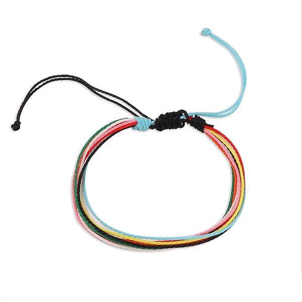 

PandaHall Colorful Wax Thread Bracelets Fibre