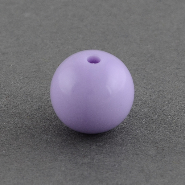 

PandaHall Solid Chunky Bubblegum Acrylic Ball Beads, Round, Medium Purple, 12mm, Hole: 2mm, about 500pcs/500g Acrylic Round Purple