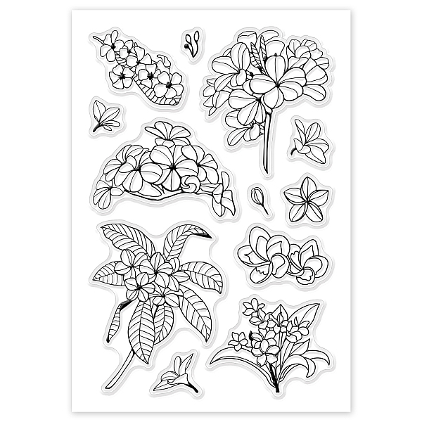 

PandaHall PVC Plastic Stamps, for DIY Scrapbooking, Photo Album Decorative, Cards Making, Stamp Sheets, Flower Pattern, 16x11x0.3cm Plastic...