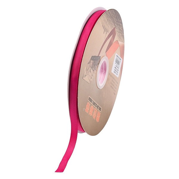 

PandaHall Grosgrain Ribbon, Medium Violet Red, 3/8 inch(10mm), about 100yards/roll(91.44m/roll) Polyester None Red