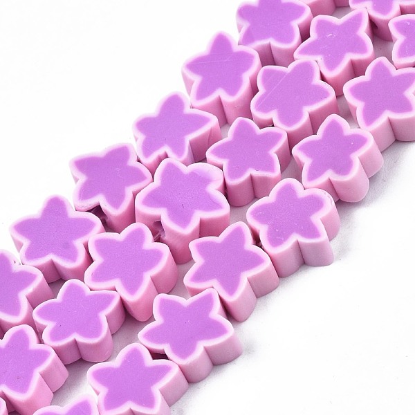 

PandaHall Handmade Polymer Clay Beads Strands, Star, Pink, 8~10x8~10x3~4.5mm, Hole: 1.5mm, about 40pcs/strand, 12.60 inch~13.58inch...