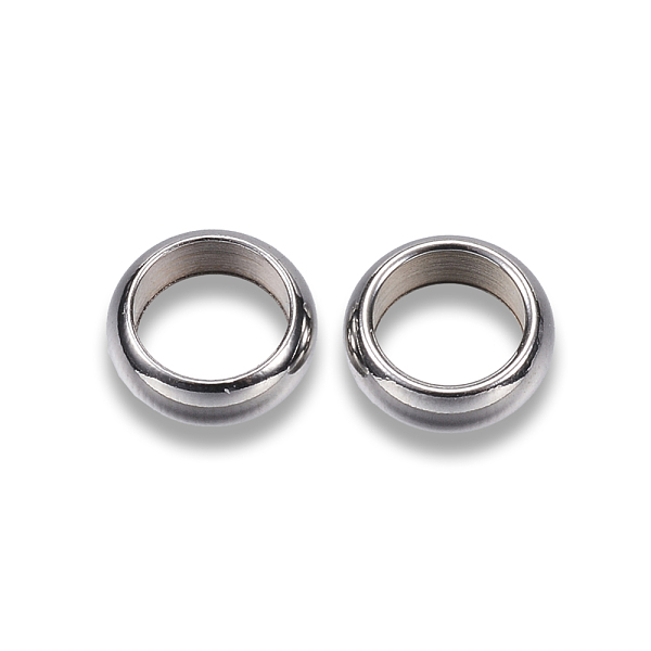 

PandaHall 304 Stainless Steel Spacer Beads, Ring, Stainless Steel Color, 7x2.5mm, Hole: 5mm 304 Stainless Steel Ring