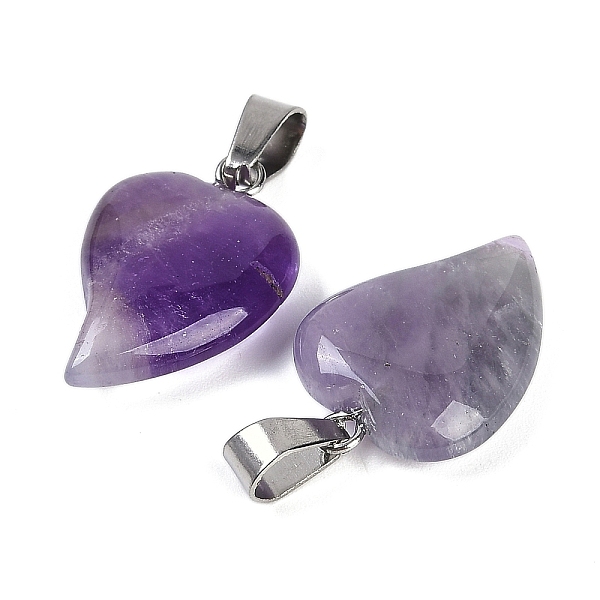 Herzanhänger Aus Natürlichem Amethyst