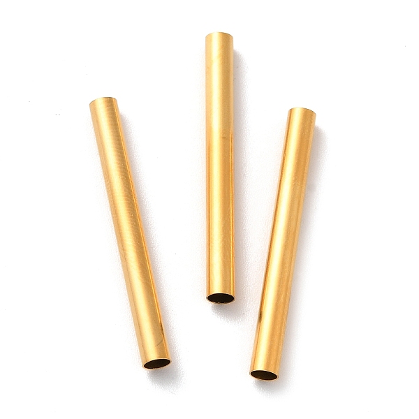

PandaHall Ion Plating(IP) 304 Stainless Steel Tube Beads, Golden, 30x3mm, Hole: 2.5mm 304 Stainless Steel Tube