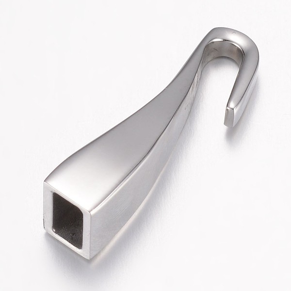 

PandaHall 304 Stainless Steel S Hook Clasps, Stainless Steel Color, 31x9.5x7mm, Hole: 4x8mm 304 Stainless Steel