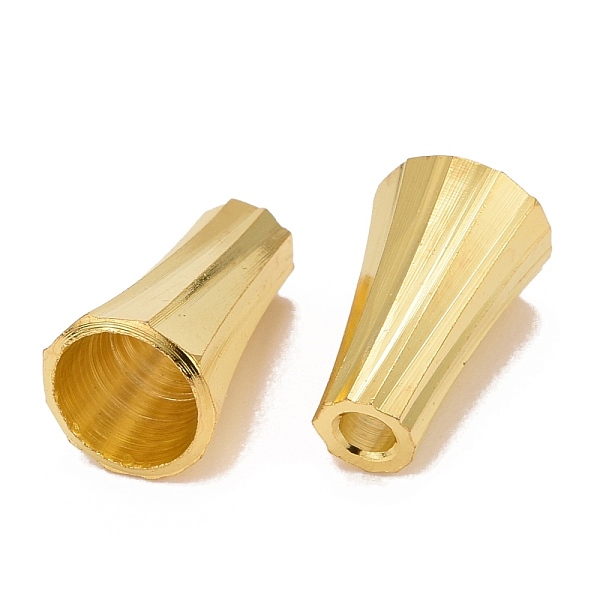 

PandaHall Golden Brass Bead Cone Caps, 12~13x8mm, Hole: 2~8mm Brass