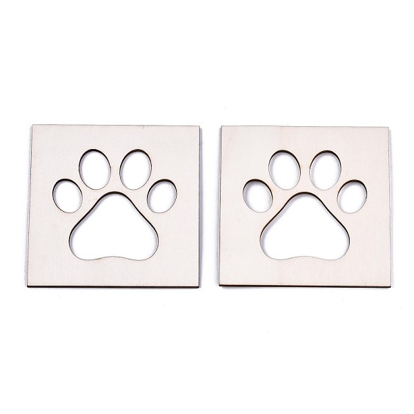 

PandaHall Unfinished Wood Cutouts, Laser Cut Wood Shapes, for Home Decor Ornament, DIY Craft Art Project, Dog Paw Prints, Coconut Brown...