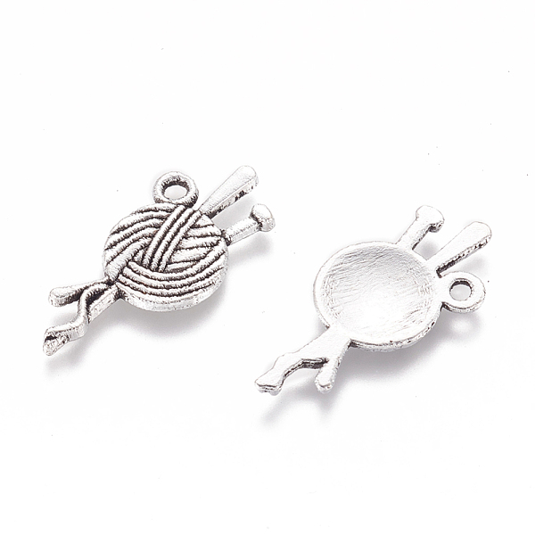 

PandaHall Tibetan Style Alloy Pendant, Cadmium Free & Nickel Free & Lead Free, Antique Silver, about 26mm long, 11mm wide, 1.5mm thick, hole...
