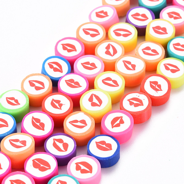 

PandaHall Handmade Polymer Clay Beads Strands, for DIY Jewelry Crafts Supplies, Column with Lip, Mixed Color, 10x4~7mm, Hole: 1.4mm, about..., Multicolor