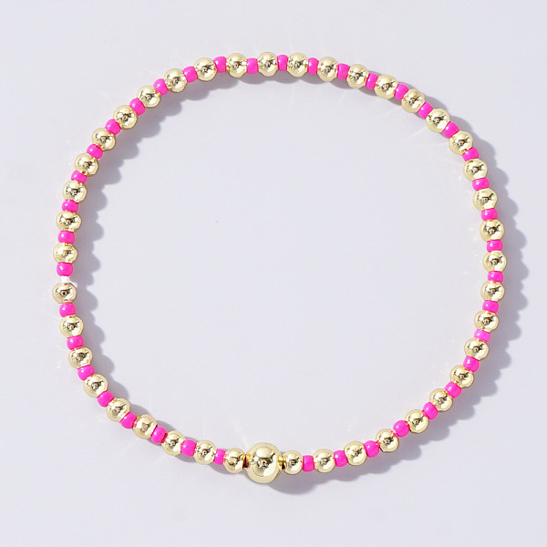 

PandaHall Bohemian Style Seed Beaded & Pearl Stretch Bracelet for Women Seed Beads
