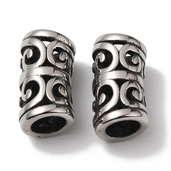 

PandaHall 304 Stainless Steel Beads, Column, Antique Silver, 16x8mm, Hole: 5.5mm 304 Stainless Steel Column
