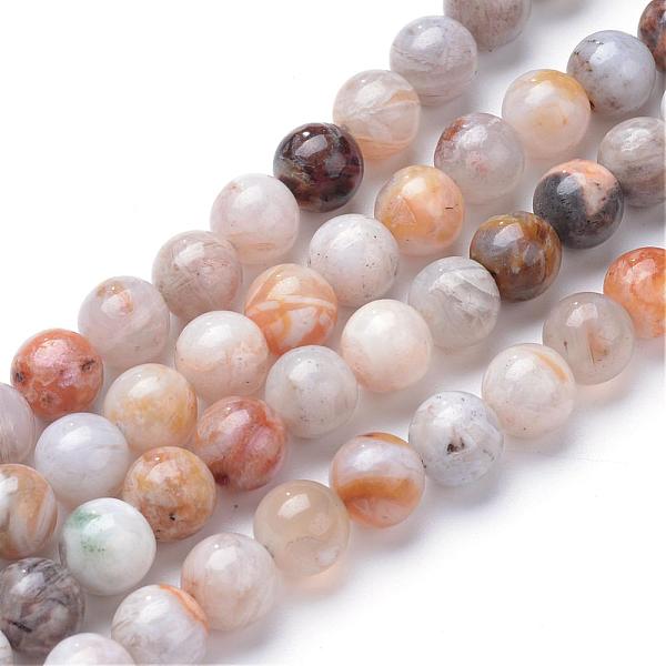 

PandaHall Natural Bamboo Leaf Agate Bead Strands, Round, 6mm, Hole: 1mm, about 62~63pcs/strand, 15~15.2 inch Bamboo Leaf Agate Round
