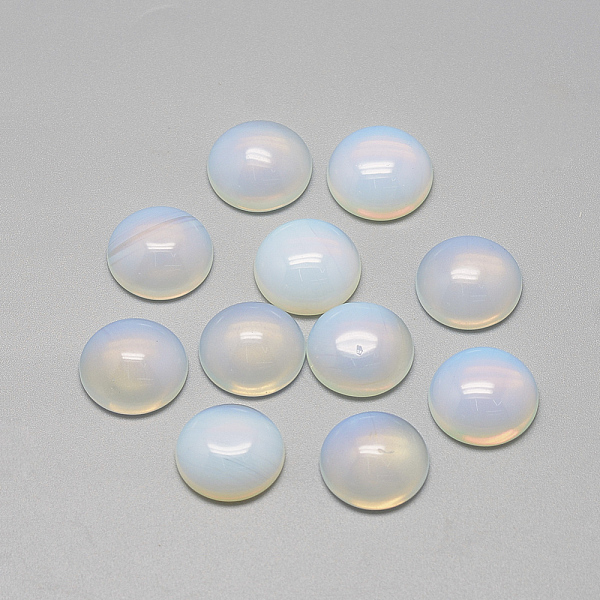 

PandaHall Opalite Cabochons, Half Round/Dome, 6x3~4mm Opalite Half Round