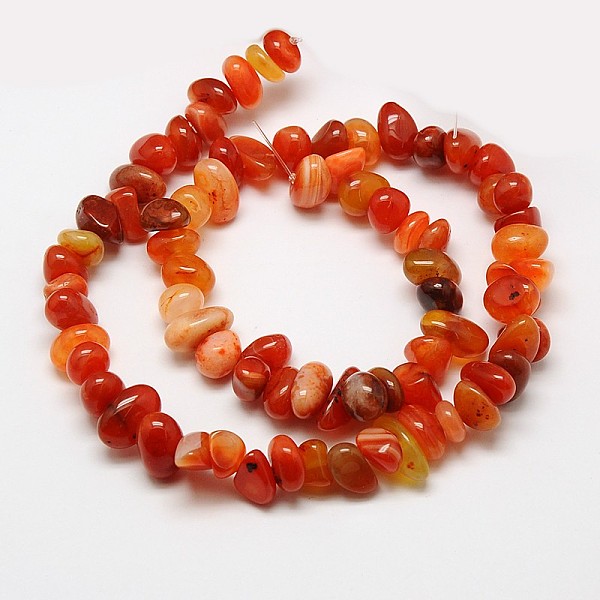 

PandaHall Nuggets Natural Red Carnelian Beads Strands, Tumbled Stone, 7~10x3~8x5~9mm, Hole: 1mm, 15.3 inch Carnelian Nuggets