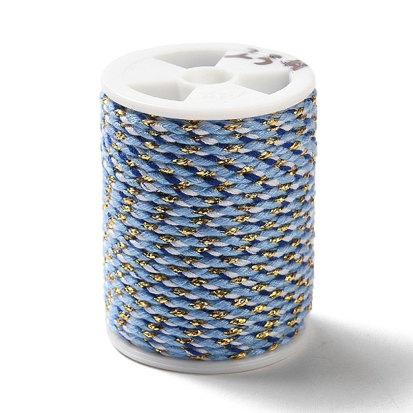

PandaHall 4-Ply Polycotton Cord Metallic Cord, Handmade Macrame Cotton Rope, for String Wall Hangings Plant Hanger, DIY Craft String...
